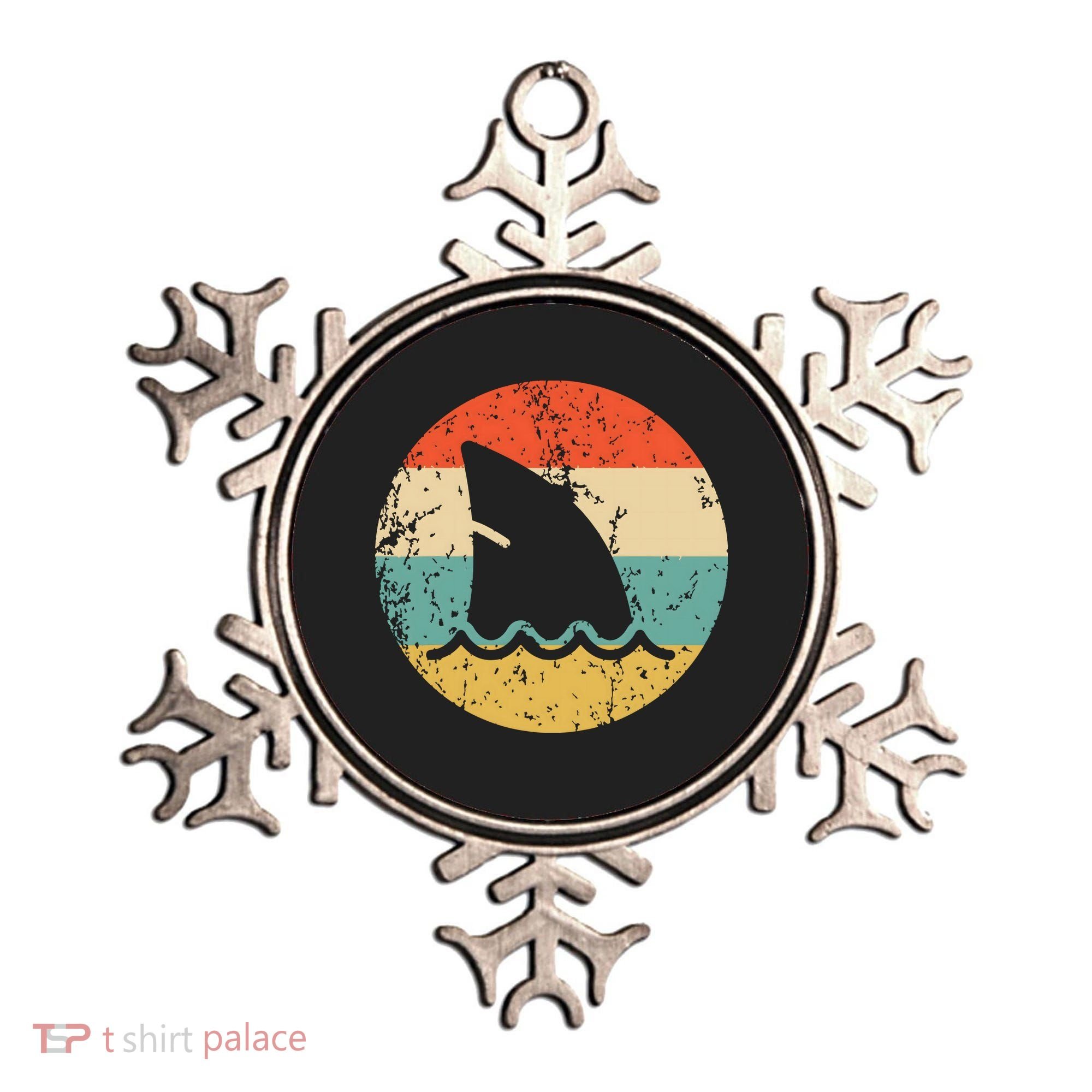 Shark Fin Retro Style Shark Ornament