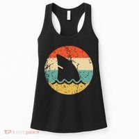 Shark Fin Retro Style Shark Women's Tank Top thumb 0