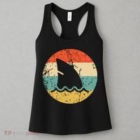 Shark Fin Retro Style Shark Women's Tank Top thumb 3