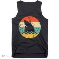 Shark Fin Retro Style Shark Tank Top thumb 0