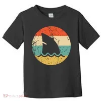 Shark Fin Retro Style Shark Toddler T-Shirt thumb 0