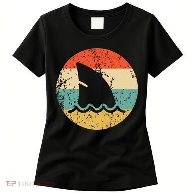 Shark Fin Retro Style Shark Women's T-Shirt