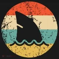 Shark Fin Retro Style Shark Women's T-Shirt thumb 6