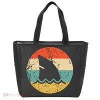 Shark Fin Retro Style Shark Tote Bag thumb 0