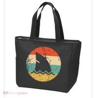 Shark Fin Retro Style Shark Tote Bag thumb 3
