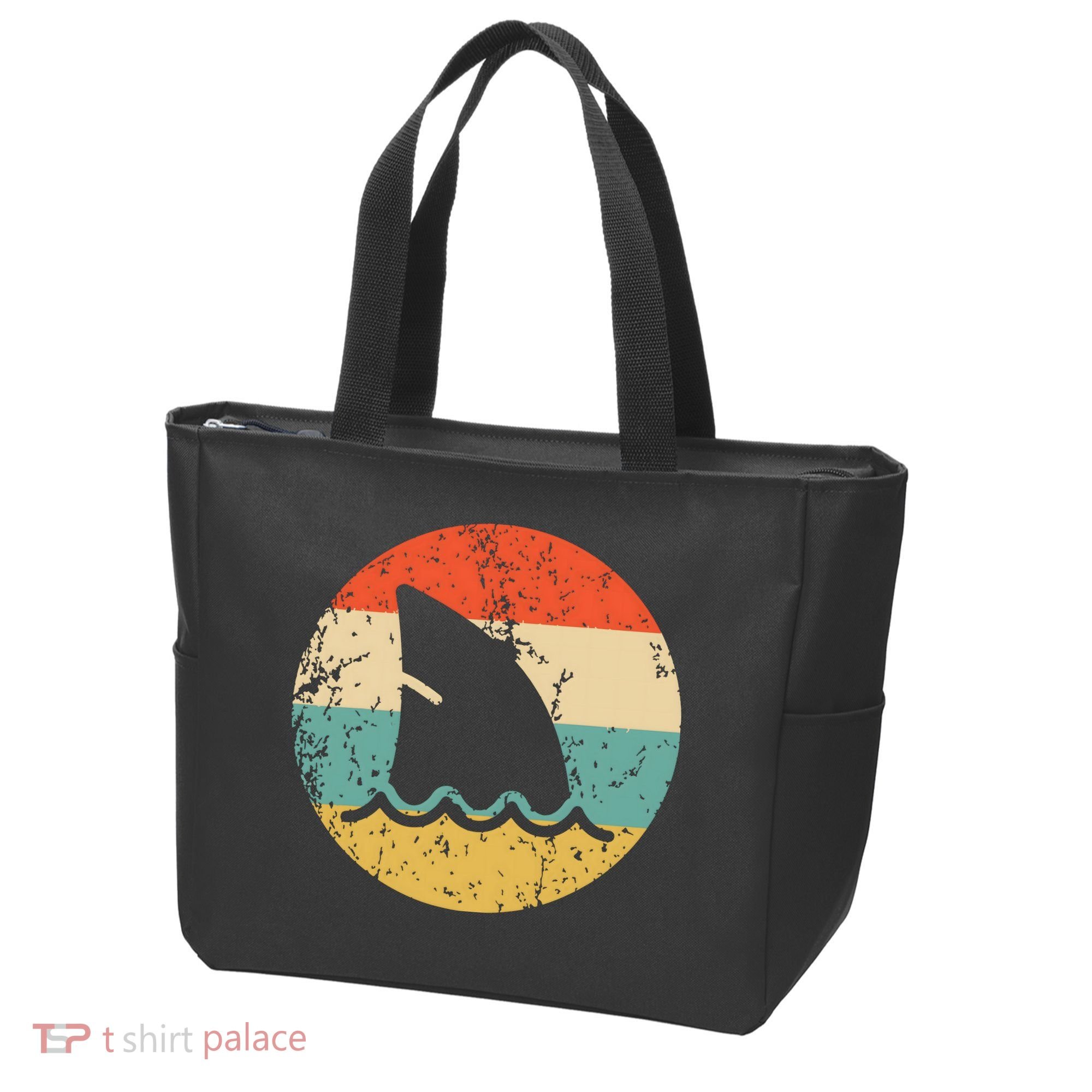 Shark Fin Retro Style Shark Tote Bag