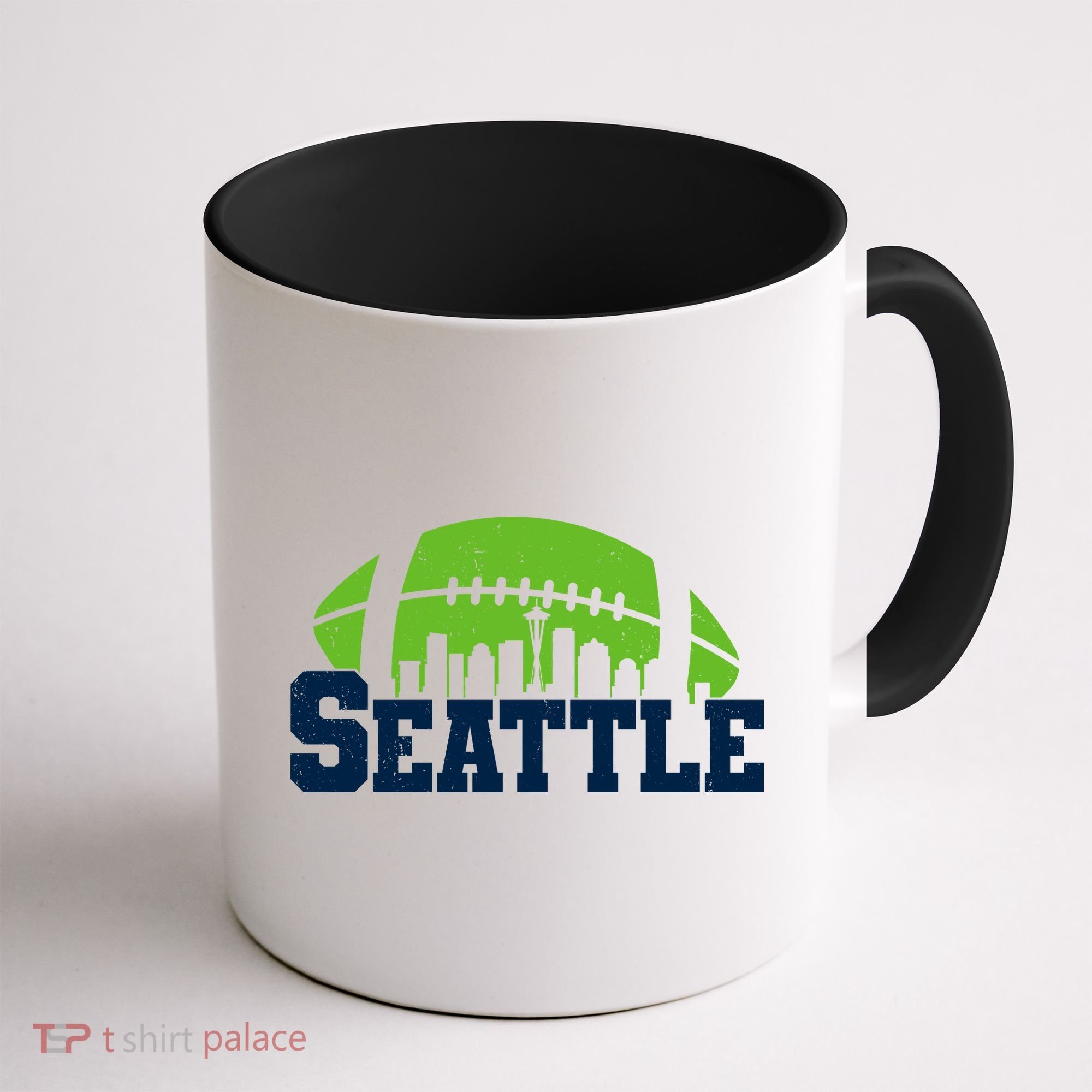 Seahawks Football Seattle Skyline Coffee Mug