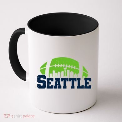 Seahawks Football Seattle Skyline Coffee Mug