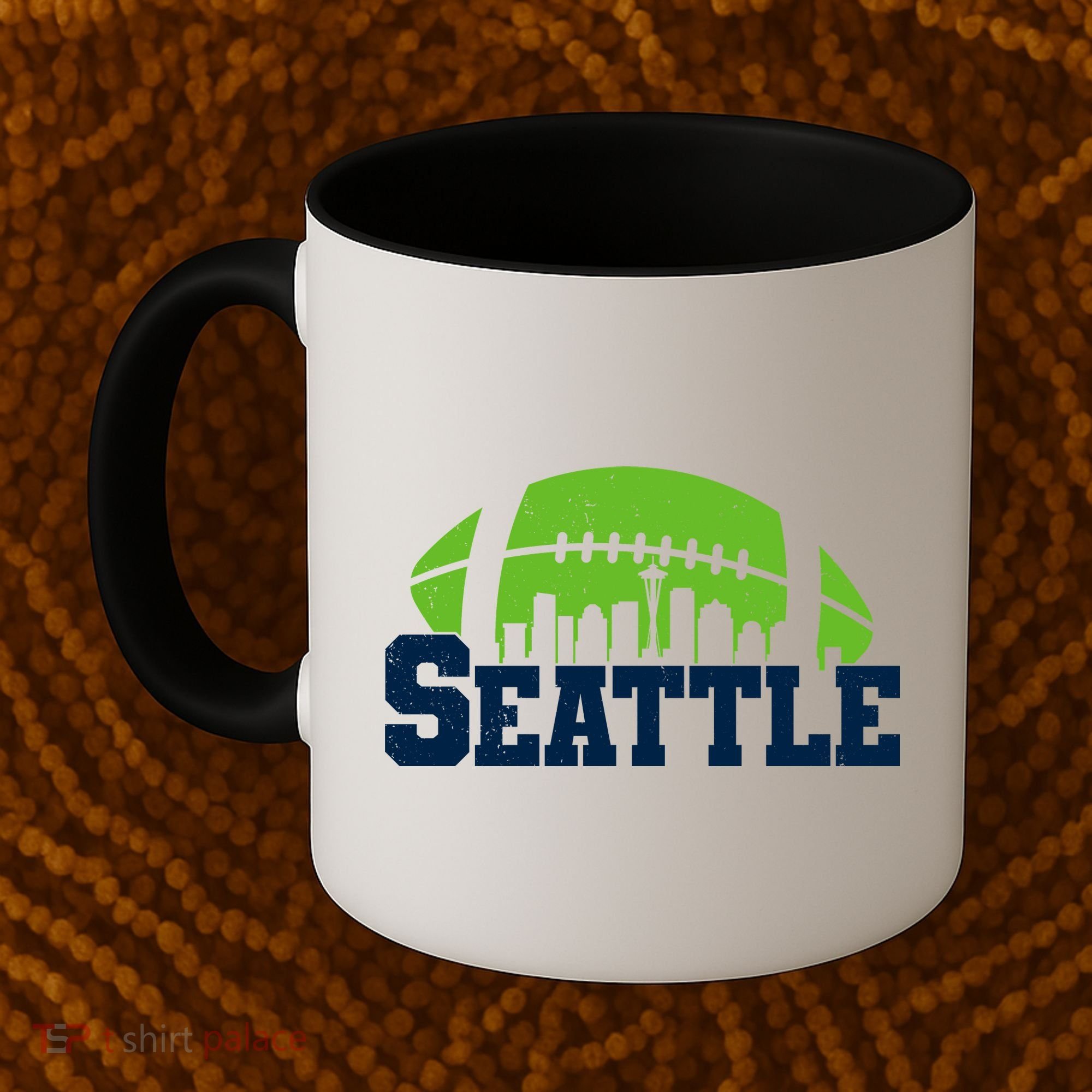 Seahawks Football Seattle Skyline Coffee Mug