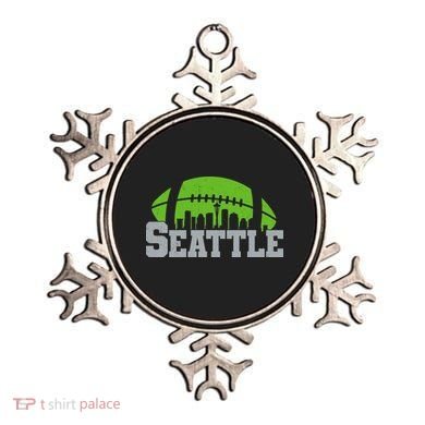 Seahawks Football Seattle Skyline Ornament