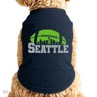 Seahawks Football Seattle Skyline Doggie Tank thumb 0