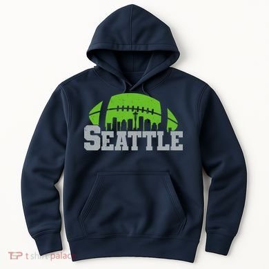 Seahawks Football Seattle Skyline Hoodie
