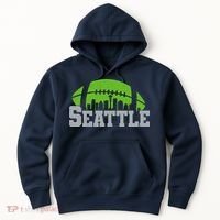 Seahawks Football Seattle Skyline Hoodie thumb 0