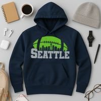Seahawks Football Seattle Skyline Hoodie thumb 3