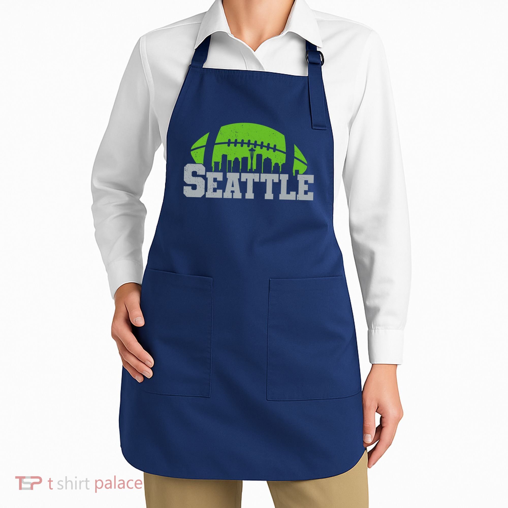 Seahawks Football Seattle Skyline Apron