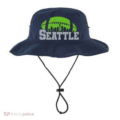 Seahawks Football Seattle Skyline Bucket Hat