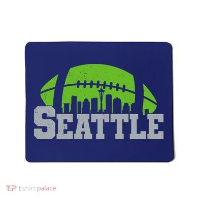 Seahawks Football Seattle Skyline Mousepad