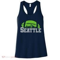 Seahawks Football Seattle Skyline Women's Tank Top thumb 0