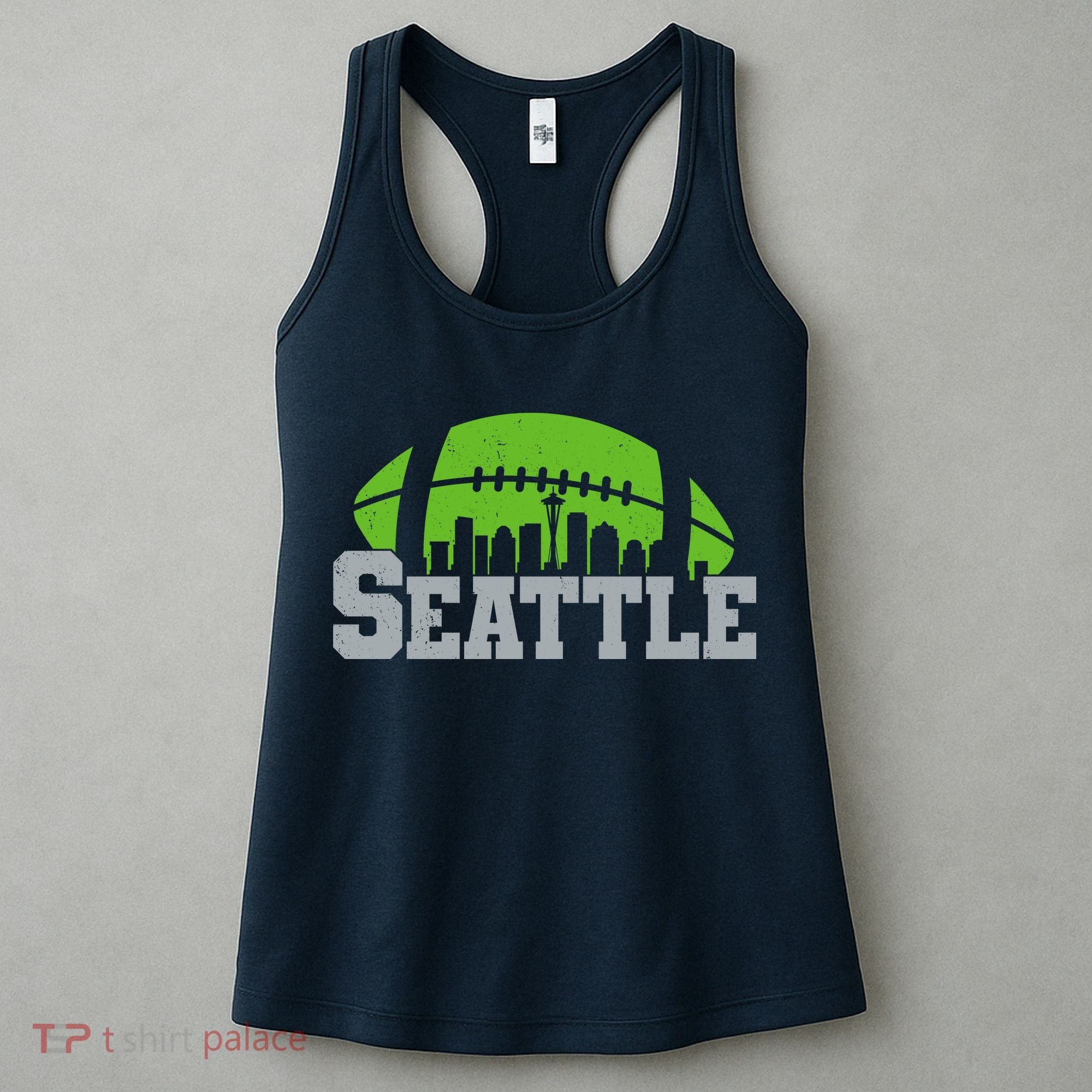 Seahawks Football Seattle Skyline Women's Tank Top