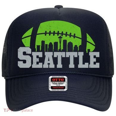 Seahawks Football Seattle Skyline Hat