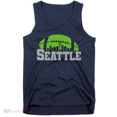 Seahawks Football Seattle Skyline Tank Top
