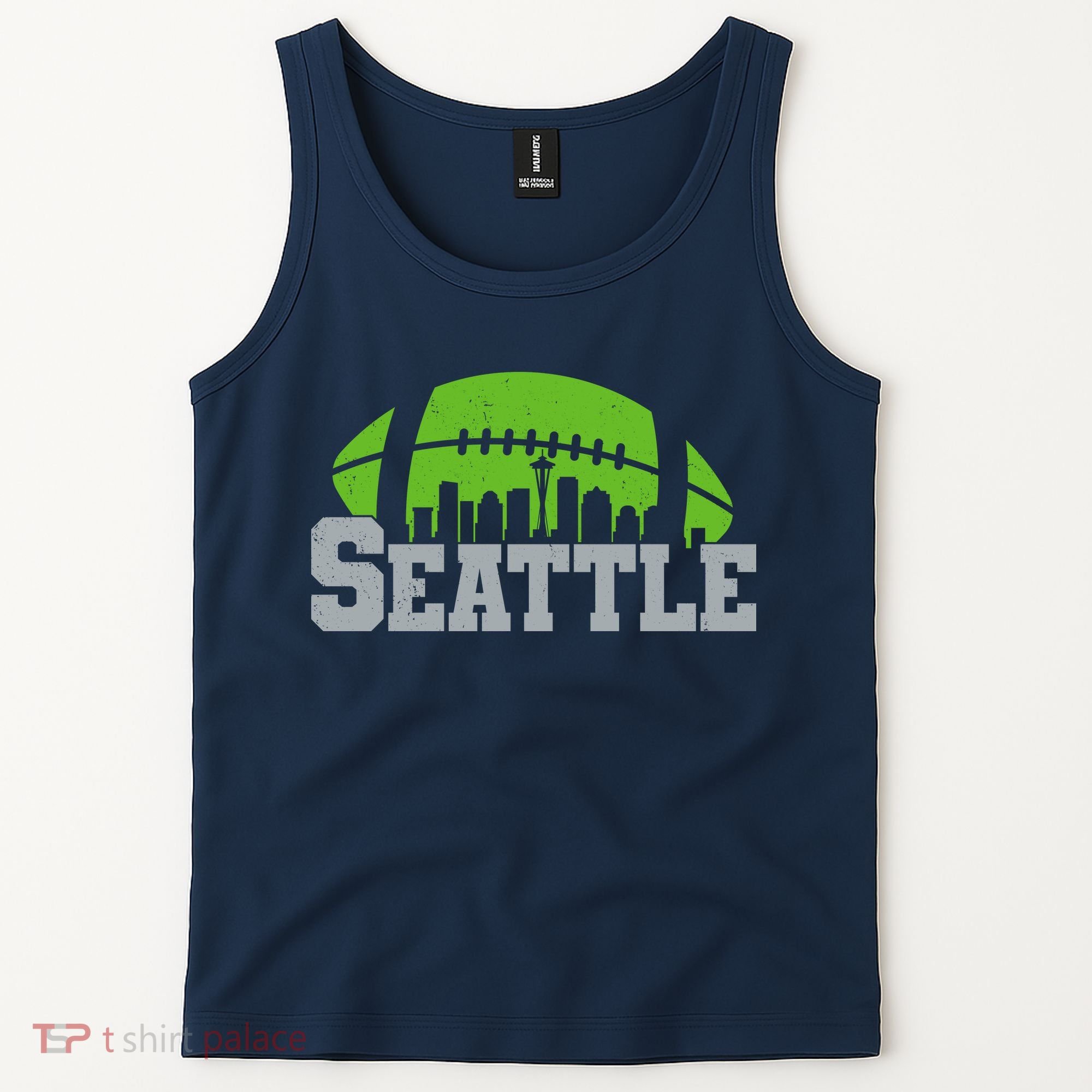 Seahawks Football Seattle Skyline Tank Top