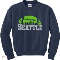 Seahawks Football Seattle Skyline Kids Sweatshirt thumb 0