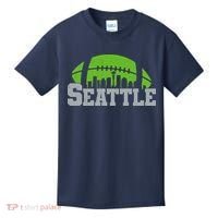 Seahawks Football Seattle Skyline Kids T-Shirt thumb 0
