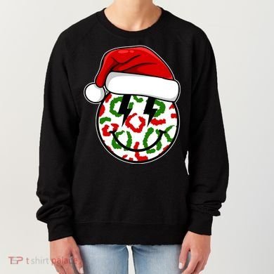 Smile Face Santa Christmas Retro Women's Sweatshirt