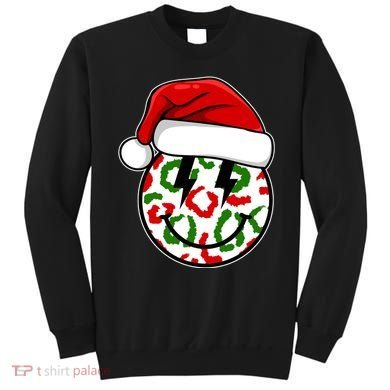 Smile Face Santa Christmas Retro Sweatshirt