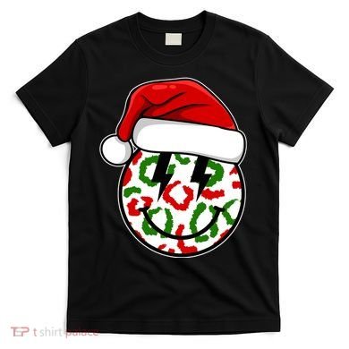 Smile Face Santa Christmas Retro T-Shirt