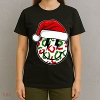 Smile Face Santa Christmas Retro T-Shirt thumb 4