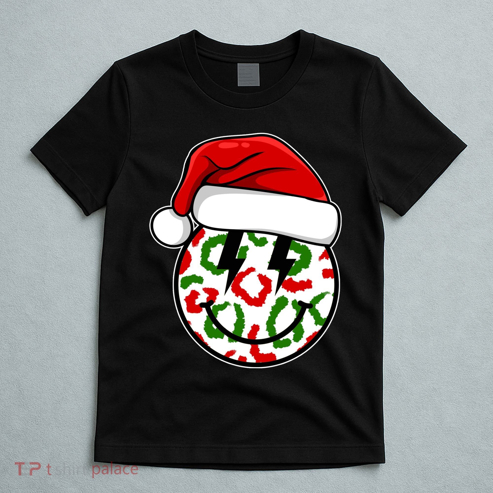 Smile Face Santa Christmas Retro T-Shirt