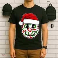 Smile Face Santa Christmas Retro T-Shirt thumb 6