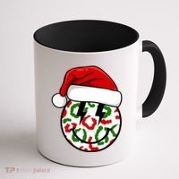 Smile Face Santa Christmas Retro Coffee Mug thumb 1