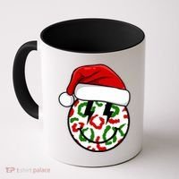 Smile Face Santa Christmas Retro Coffee Mug thumb 0