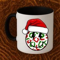 Smile Face Santa Christmas Retro Coffee Mug thumb 2