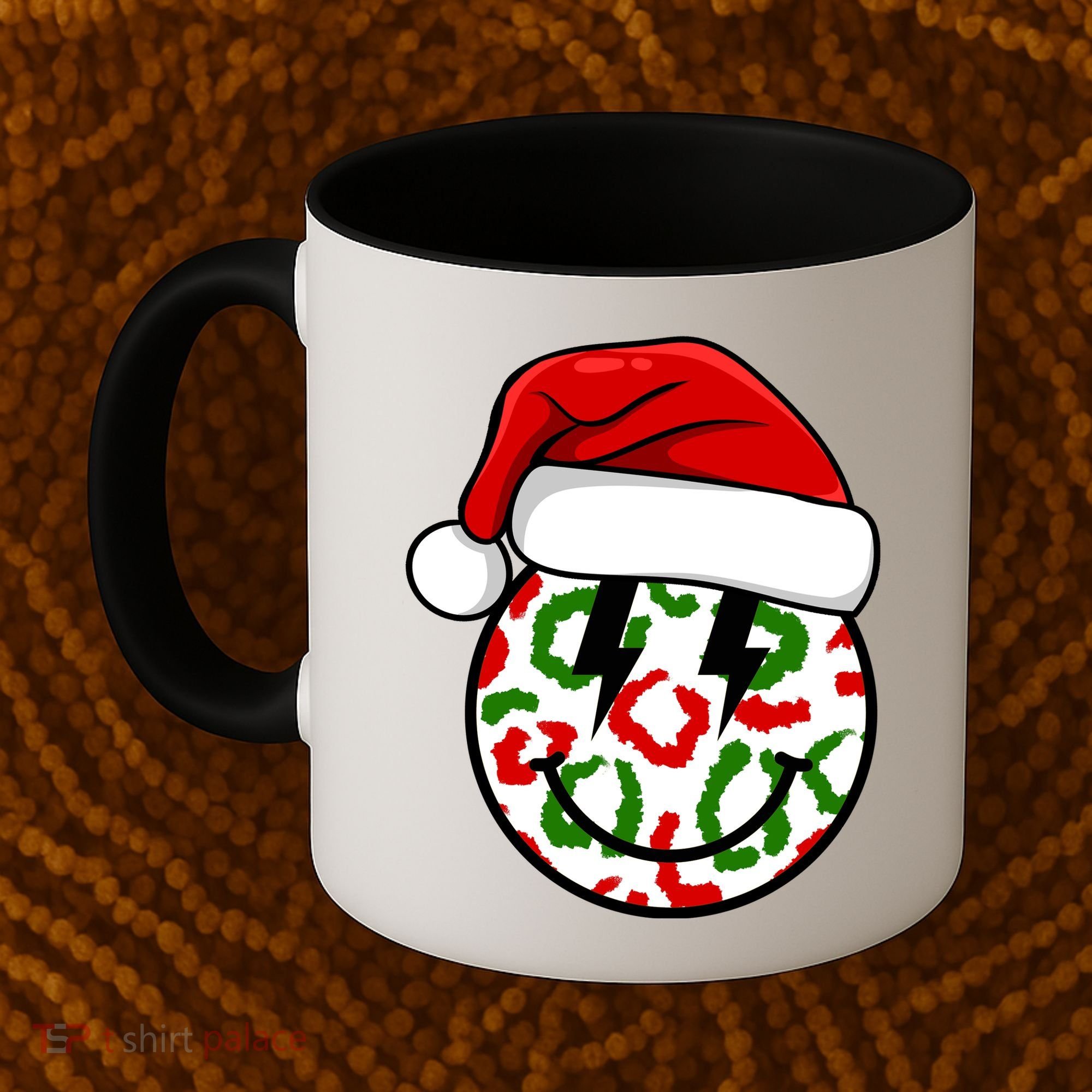 Smile Face Santa Christmas Retro Coffee Mug