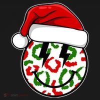 Smile Face Santa Christmas Retro Coaster thumb 2