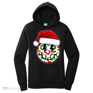 Smile Face Santa Christmas Retro Women's Hoodie