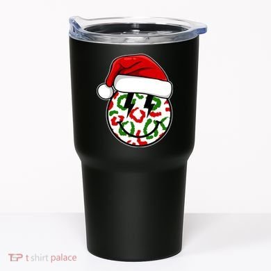 Smile Face Santa Christmas Retro Tumbler