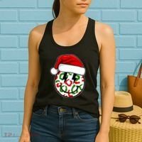 Smile Face Santa Christmas Retro Women's Tank Top thumb 2