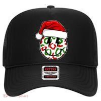 Smile Face Santa Christmas Retro Hat thumb 0
