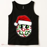 Smile Face Santa Christmas Retro Tank Top thumb 2