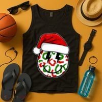 Smile Face Santa Christmas Retro Tank Top thumb 4