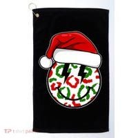 Smile Face Santa Christmas Retro Golf Towel thumb 0