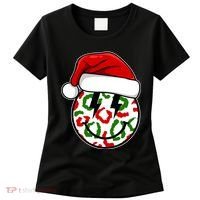 Smile Face Santa Christmas Retro Women's T-Shirt thumb 0