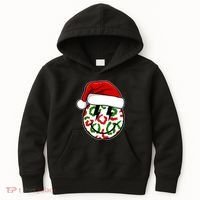Smile Face Santa Christmas Retro Kids Hoodie thumb 0