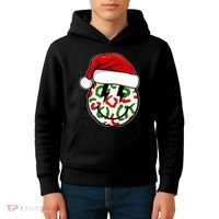 Smile Face Santa Christmas Retro Kids Hoodie thumb 4