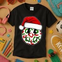 Smile Face Santa Christmas Retro Kids T-Shirt thumb 3